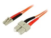 1m Multimode Fiber Patch Cable LC - SC - 50FIBLCSC1