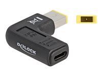 Adaptér napájení - USB-C (F) do jack DC 11 x 4,5 mm (M) - 20 V - 3 A - úhlový - černá