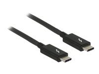 Kabel Thunderbolt - USB-C (M) do USB-C (M) - USB 3.1 Gen 2 / Thunderbolt 3 / DisplayPort 1.2a - 20 V - 5 A - 1 m - podporuje 4K - černá