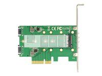 Řadič úložiště - M.2 - M.2 Card / SATA 6Gb/s - nízký profil - PCIe 3.0 x4