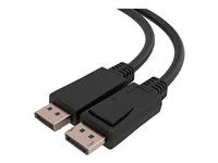 C2G 10ft (3m) C2G TAA-Compliant DisplayPort Cable with Latches - 8K 60Hz - Kabel DisplayPort - kompatibilní s TAA - DisplayPort (M) s jazýckem do DisplayPort (M) s jazýckem - DisplayPort 1.4 - 30 V - 3 m - dvousmerný, podpora 8K60Hz (7680 x 4320) - cerná