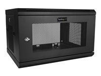 19 Inch Wall Cabinet (RK616WALM) - Rozvaděčová skříň - montáž na stěnu - černá - 6U