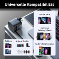 INTENSO W65ACIC GaN, USB-A/C, Nabíječka, 65W, černý