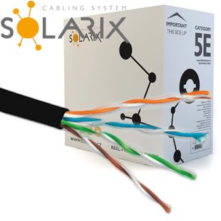 SOLARIX kabel venkovní UTP PE CAT5E 305m/balení