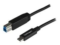 StarTech USB C to USB B Printer Cable - 1m / 3 ft - Superspeed - USB 3.1 - 10Gbps - USB C Printer Cable - USB Type C to Type B (USB31CB1M) - USB kabel - USB-C (M) do USB Type B (M) - USB 3.1 - 1 m - cerná - pro P/N: PEXUSB311AC3, PEXUSB312C3, SV231DHU34K6, SV231HU34K6, SV231QDPU34K, SV431HU34K6