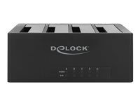 Dokovací stanice HDD - oddílů: 4 - 2,5" / 3,5" sdílené - SATA 6Gb/s - USB-C - černá
