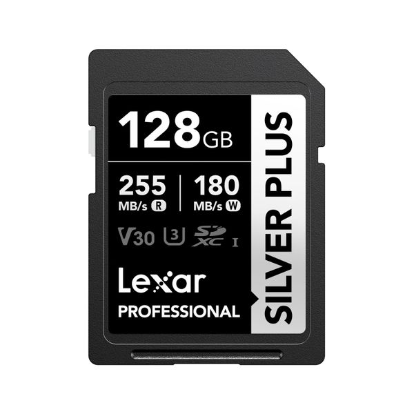 Lexar 128GB Pro SILVER PLUS SDXC C10 V30 U3