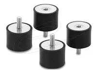 Delock - Vibration damper - with internal and external thread - cerná (balení 4)