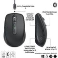LOGITECH MX Anywhere 3S, Bezdrátová myš, Graphite