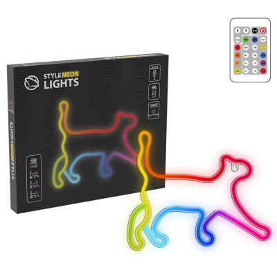 MANTA RGB CAT, LED Neon plexi dekorace