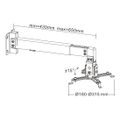 Držák projektoru CABLETECH UCH0148