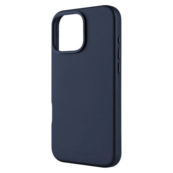 FIXED MagLeather kožený kryt iPhone 16PM modrý