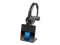 Savi 8400 series - náhlavní souprava - náhlavní - DECT / Bluetooth - bezdrátový - černá - certifikováno pro Microsoft Teams