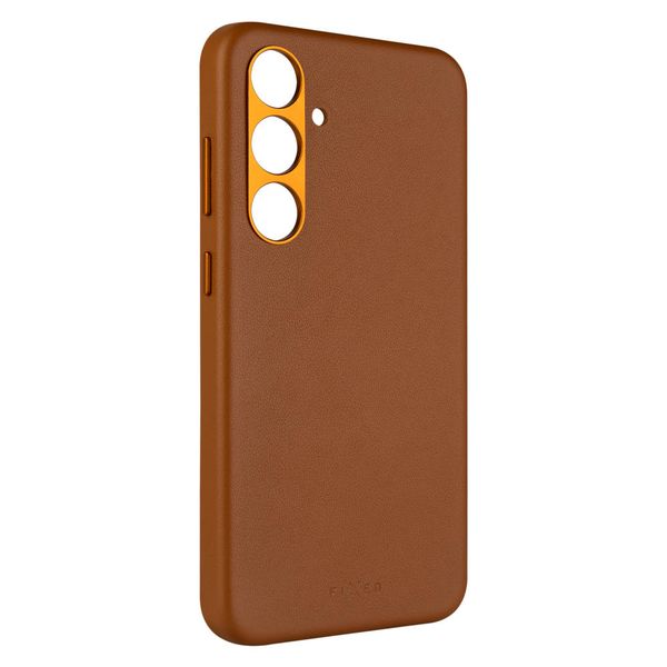Kryt FIXED MagLeather MagSafe Galaxy S24+, hnědý
