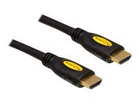 Kabel HDMI s ethernetem - HDMI s piny (male) do HDMI s piny (male) - 1.5 m - černá