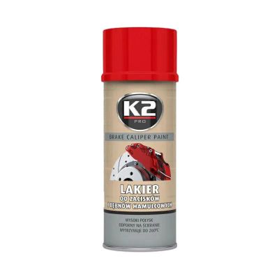 Barva na brzdové třmeny a bubny K2 BRAKE CALIPER PAINT 400ml Červená
