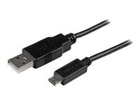 USB to Micro USB Charging Cable - 24 AWG (USBAUB3MBK) - Kabel USB - Micro USB typ B (M) do USB (M) - USB 2.0 - 3 m - lisovaný - černá