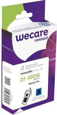 WECARE ARMOR páska kompatibilní s DYMO S0720560,Black/Blue,12MM*7M