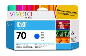 HP no 70 modrá inkoustová kazeta, C9458A