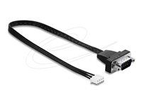 Delock - Sériový kabel - DB-9 (M) do JST-XH (F) - 25 cm - cerná