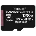 KINGSTON Micro SDXC CANVAS SP 128GB UHS-I + ada