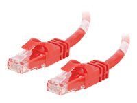 Patch kabel - RJ-45 (M) do RJ-45 (M) - 5 m - UTP - CAT 6 - lisovaný, provedení bez hrbolků, licna - červená