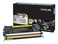Vysoká výtěžnost - žlutá - originální - kazeta s barvivem LCCP, LRP - pro Lexmark C748de, C748dte, C748e