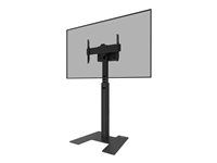 Stojan - fixní - pro plochý panel - uzamykatelný - ocel - černá - velikost obrazovky: 37"-75" - podlahové provedení