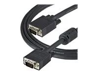 Kabel VGA - HD-15 (VGA) (M) do HD-15 (VGA) (M) - 1 m - lisovaný, křídlové šrouby - černá