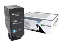 Vysoká výtěžnost - azurová - originální - kazeta s barvivem LCCP - pro Lexmark CS725de, CS725dte