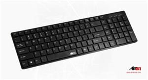 AIREN AiBoard Slim/Drátová USB/CZ layout/Černá