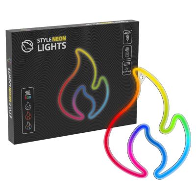 MANTA RGB FLAME, LED Neon plexi dekorace