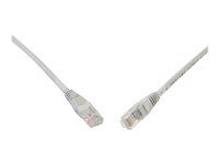Patch kabel - RJ-45 (M) do RJ-45 (M) - 10 m - UTP - CAT 5e - lisovaný - šedá