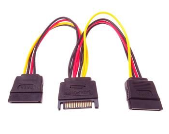 PremiumCord Napájecí kabel k HDD Serial ATA - rozdvojka M/2xF 16cm