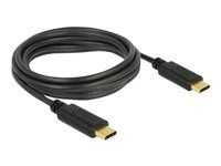 USB kabel - USB-C (M) do USB-C (M) - USB 2.0 - 3 A - 3 m - černá