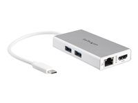 Portable USB-C Dock (DKT30CHPDW) - Dokovací stanice - USB-C / Thunderbolt 3 - HDMI - 1GbE - kompatibilní s TAA