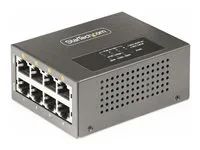 Unmanaged, For IP Cameras/Wireless APs/POSs (AS445C-POE-INJECTOR) - Dávkovač energie (Montovatelný na DIN lištu / zeď) - 160 Watt - výstupní konektory: 4 - černá - kompatibilní s TAA
