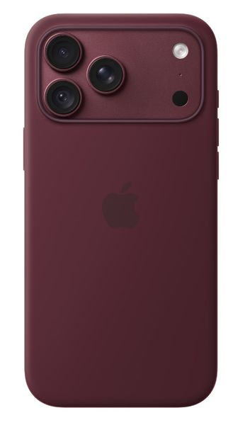 iPhone 18 Pre Max Silicone Case with MS - Burgundy