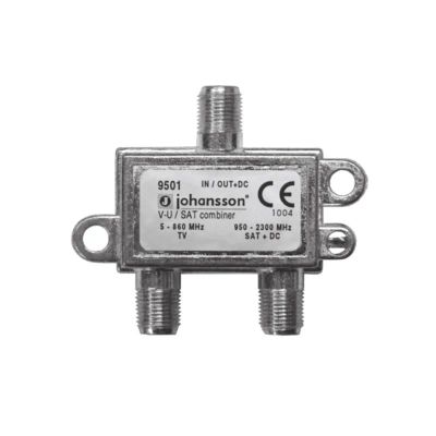 Satelitní slučovač 9501 Johansson, 1xSAT IF+1xTV terr., vnitřní