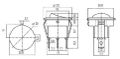 Prepínač kolískový okrúhly 3pol./3pin ON-OFF-ON 250V/6A čierny