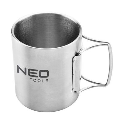 NEO TOOLS 63-150, Kempingový hrnek, 320ml, nerez