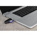 HAMA USB-A, Čtečka karet microSD/SD, černá