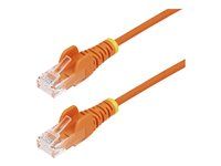 25cm Orange Slim CAT6 Ethernet Cable - N6PAT25CMORS
