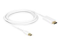 Kabel adaptéru - Mini DisplayPort s piny (male) do HDMI s piny (male) - 3 m - bílá - podporuje 4K