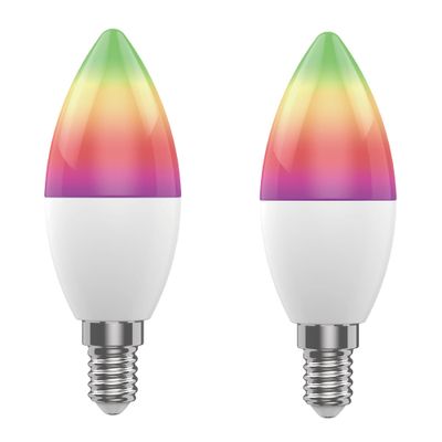 Smart LED žárovka E14 5W RGB CCT WOOX R9075/2pack WiFi Tuya sada 2ks