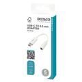 DELTACO USBC-1145, USB-C samec/Jack 3.5mm samice