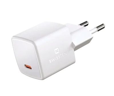 SWISSTEN MINI SÍŤOVÝ ADAPTÉR GaN USB-C 25W POWER D