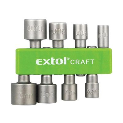 Nástavcové klíče do vrtačky EXTOL CRAFT 10213 8 ks