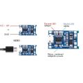 Nabíječka Li-Ion článku 1A s ochranou, modul s IO TP4056 (micro USB)