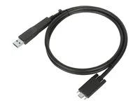 Sada kabelů USB-C - křídlové šrouby - černá - pro Targus Universal, Universal DV4K, USB-C Universal QUAD 4K, USB-C Universal QUAD HD